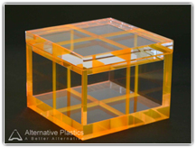 Box made from laminated acrylic sheet